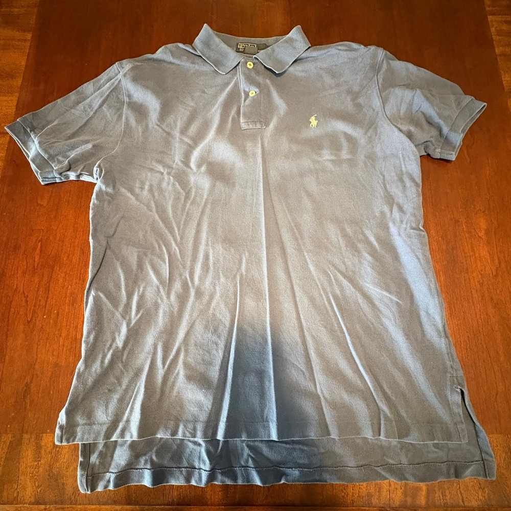 Polo Ralph Lauren Polo Shirt Blue Pony Logo Size Medium Classic Fit